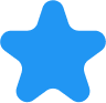 Large blue star